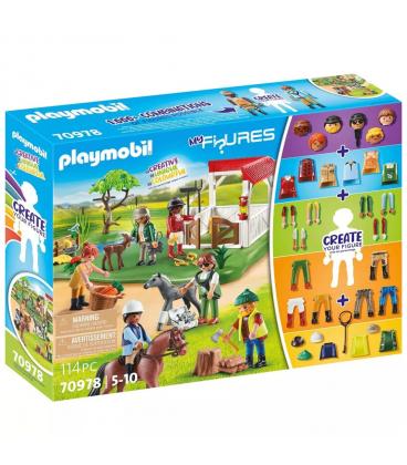 Playmobil my figures : rancho caballos