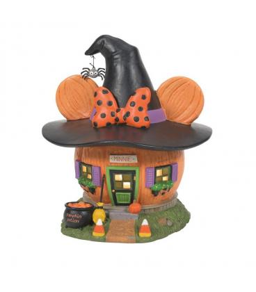 Figura decorativa enesco disney mickey & minnie minnie casa calabaza