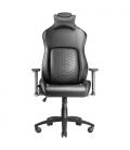 Mars Gaming MGC-ULTRA Negro Silla Gaming Ergonómica Respaldo Ergofit Reposabrazos 3D Soporte Lumbar + Cojín Cervical Ruedas XL