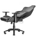 Mars Gaming MGC-ULTRA Negro Silla Gaming Ergonómica Respaldo Ergofit Reposabrazos 3D Soporte Lumbar + Cojín Cervical Ruedas XL