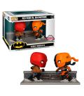 Funko pop moments pack doble dc red hood vs deathstroke exclusivo 48886