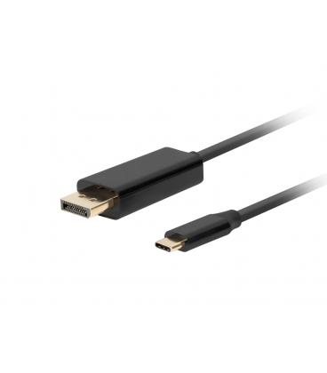 CABLE USB-C A DISPLAYPORT LANBERG MACHO/MACHO 0.5M 4K 60HZ NEGRO