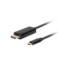 CABLE USB-C A DISPLAYPORT LANBERG MACHO/MACHO 1.0M 4K 60HZ NEGRO