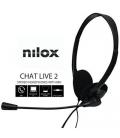 Auriculares nilox microfono control vol negro alambrico doble jack