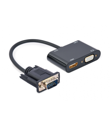 CABLE ADAPTADOR VGA A HDMI-VGA 0,15M NEGRO