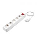 Regleta con Interruptor Aisens A154-0651/ 5 Tomas de Corriente/ Blanco