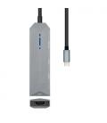 Docking USB 3.0 Tipo-C Aisens ASUC-4P002-GR/ 1 HDMI/ 2 USB/ USB PD/ Gris