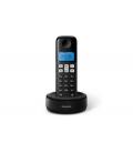 Philips D1611B/34 teléfono Teléfono DECT Identificador de llamadas Negro