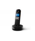 Philips D1611B/34 teléfono Teléfono DECT Identificador de llamadas Negro