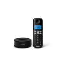 Philips D1611B/34 teléfono Teléfono DECT Identificador de llamadas Negro