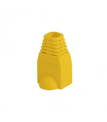 Funda protectora lanberg plb - 1000 - y para conector rj45 pack de 100 unidades amarillo