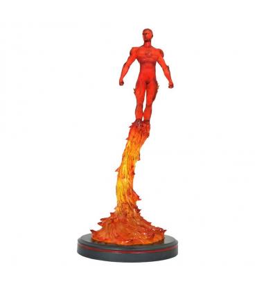 Figura diamond select toys marvel premier collection estatua resina antorcha humana