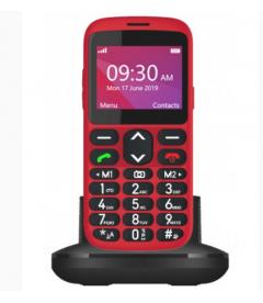 Teléfono Móvil Telefunken S450 Para Personas Mayores/ Rojo con