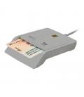 Lector de dni/tarjetas inteligentes woxter blanco - compatible con dnie/dni 3.0 y smartcards - usb 2.0 - compatible mac/pc