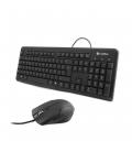 Kit teclado + raton coolbox usb negro coo - ktr - 01u