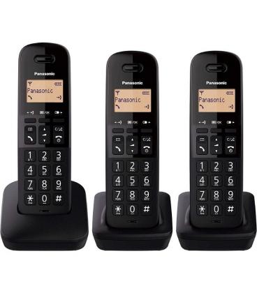 Teléfono inalámbrico panasonic kx-tgb613spb/ pack trio/ negro