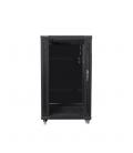 Armario lanberg rack 19pulgadas 22u 600x800 flat pack black negro