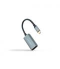 Cable Conversor Nanocable 10.16.4104-G/ USB Tipo-C Macho - Displayport Hembra/ 15cm/ Gris