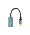 Cable Conversor Nanocable 10.16.4104-G/ USB Tipo-C Macho - Displayport Hembra/ 15cm/ Gris