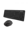 CoolBox COO-KTR-02W teclado Ratón incluido RF inalámbrico QWERTY Español Negro