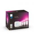 Kit de Bombillas Led Inteligente Philips Hue + Regulador + Bridge/ Casquillo E27/ 3 unidades