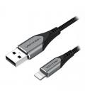 Cable usb 2.0 lightning vention labhf/ usb macho - lightning macho/ 1m/ gris