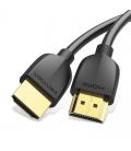 Cable hdmi 2.0 4k portatil vention aaibg/ hdmi macho - hdmi macho/ 1,5m/ negro