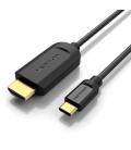 Cable conversor hdmi 1.4 4k vention cgubg/ usb tipo-c macho - hdmi macho/ 1.5m/ negro