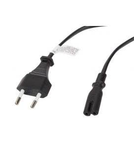 CABLE LANBERG DE ALIMENTACION OCHO CEE 7/16 A IEC320 C7 NEGRO 3M