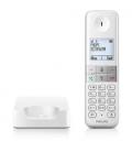 Philips D4701W/34 teléfono Teléfono DECT Identificador de llamadas Blanco