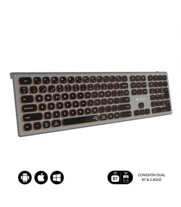 Teclado inalámbrico subblim master/ gris y negro