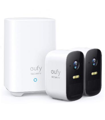 Pack 2 Cámaras de Videovigilancia Eufy EufyCam 2C/ 135º/ Visión Nocturna/ Control desde APP