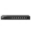 QNAP QSW-1108-8T switch No administrado 2.5G Ethernet (100/1000/2500) Negro