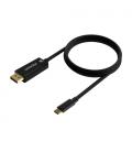 Cable Conversor Aisens A109-0688/ USB Tipo-C Macho - DisplayPort Macho/ 80cm/ Negro