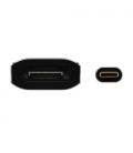 Conversor Aisens A109-0690/ USB Tipo-C Macho - DisplayPort Hembra/ 15cm/ Negro