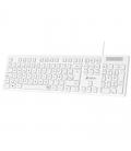 Teclado subblim business slim silencioso/ blanco