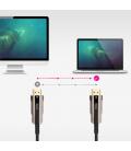 Nanocable Cable HDMI V2.0 AOC 4K@60Hz 18Gbps A/M-A/M, Negro, 40 m