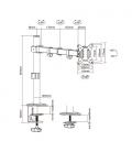 Soporte para Monitor y TV Aisens DT32TSR-147/ hasta 9kg