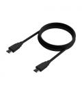 Cable USB 3.2 Tipo-C Aisens A107-0701 20GBPS 5A 100W/ USB Tipo-C Macho - USB Tipo-C Macho/