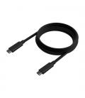 Cable USB 3.2 Tipo-C Aisens A107-0707 5GBPS 3A 60W/ USB Tipo-C Macho - USB Tipo-C Macho/ 5m/ Negro