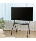 Soporte de Pie con Ruedas Aisens FT86FE-143 para TV o Pantalla Interactiva 50"-86"/ hasta 120kg