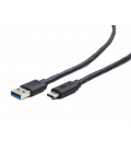 CABLE USB 3.0 GEMBIRD AM A TIPO C AM/CM, 0,1 M