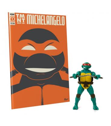 Figura y comic the loyal subjects tortugas ninja bst axn x idw michelangelo exclusive