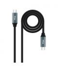 Nanocable 10.01.4303 cable USB 1 m USB4 Gen 2x2 USB C Negro