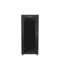 ARMARIO LANBERG RACK 19" 22U 800X1000 FLAT PACK NEGRO PUERTA CRISTAL CON LCD