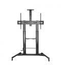 Soporte de Pie Inclinable con Ruedas y Manivela Aisens FT100TE-171 para TV 60-100"/ hasta 100kg