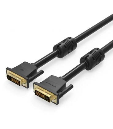 Cable dvi vention eaabf/ dvi-d macho - dvi-d macho/ 1m/ negro