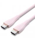 Cable usb 2.0 tipo-c vention tawpf/ usb tipo-c macho - usb tipo-c macho/ 1m/ rosa