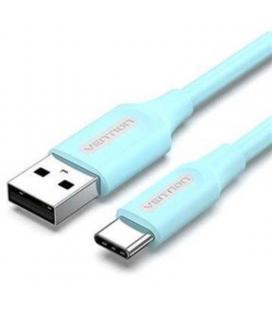 Cable usb 2.0 vention coksf/ usb tipo-c macho - usb macho/ 1m/ azul