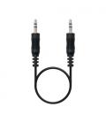 Nanocable Cable audio estéreo, Jack 3.5/M-Jack 3.5/M, negro, 20m